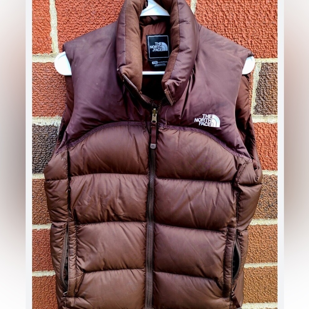 The North Face Vest 1996 Retro Nuptse 700 Puffer Down Chocolate Brown S GUC